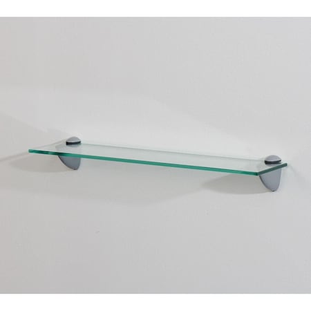 Ltl Home Products 18 x 4 in. Wallscapes Clear Glass Shelf Kit HDCL418